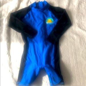 Long sleeve swim / rash guard suit- 12-18mo NWOT